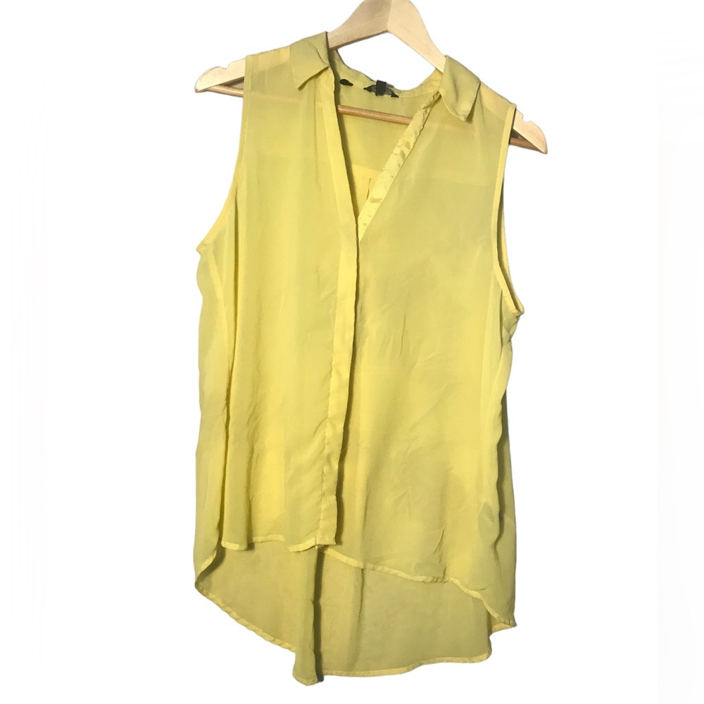 Buffalo Yellow Delicate Sleeveless Blouse